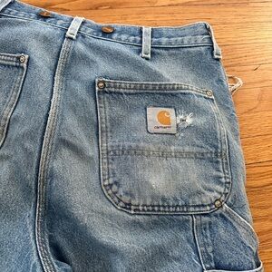 Vintage Carhartt jeans with custom patch work size 34